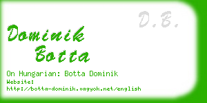 dominik botta business card